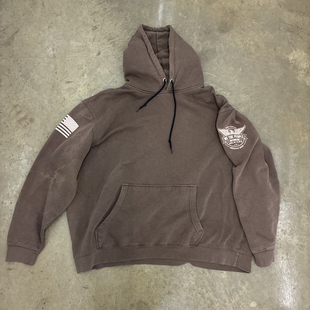 We The People Holsters Brown Hoodie - Men's Size XXXL